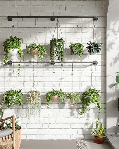SOFITORG 65.7" Metal Plant Hanging Rod, 6 Chains, 2 Pack, Pots Not Included - Image 4