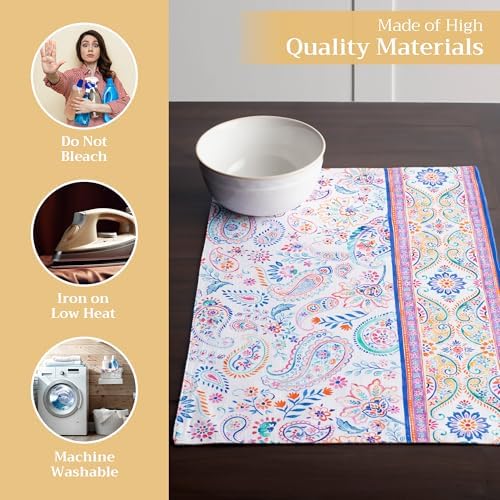 Maison d' Hermine Placemats Set of 4 Reusable 100% Cotton (13"x19") - Image 3