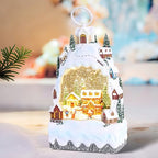 Christmas Snow Globe Lantern with 8 Holiday Music, Christmas Water Snow Globe USB/Battery Powered 6H Timer, Glitter Snowfall Build A Snowman Scene for Family Friends (Build A Snowman) - Image 6