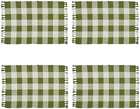 Park Designs Sage Buffalo Check Placemat Set of 4 - Image 5