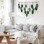 KHOYIME Large Macrame Wall Hanging Boho Home Decor Bohemian Leaves Tapestry - Image 3