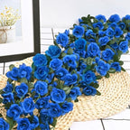 BLEUM CADE 12Pcs 16.4Ft Fake Flower Garland Artificial Rose Vines - Image 5