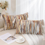 Simmore Fall Boho Decorative Rust Throw Pillow Covers 12X20 Set of 2 by SimmoreHomeDecor