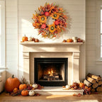Harvest Fall Wreaths for Front Door - Farmhouse Thanksgiving Wreath Decor - Image 6