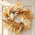 Fall Wreath for Front Door, 22 Inch Boho Autumn Harvest Wreath by Chonsun