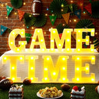 Aurelema 8 Pcs Game Time Football LED Letter Lights Sign Decorations - Image 2