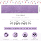 B-COOL Party Table Runners Sequin Fabric: 8 Pack 12x72 Inch Lavender Party Runner for Tables Wedding Decor Christmas Holiday Reception Birthday Decorations - Image 4