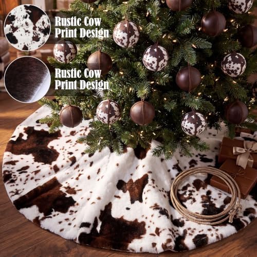 Junkin 14 Pcs Western Cowboy Christmas Tree Decor Set, Retro Brown - Image 4