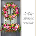 Balsam Hill Outdoor Radiant Peony Spring & Summer Wreath - 30" Premium UV-Protected Floral Door Wreath for Front Door, Patio, & Year-Round Outdoor Display - Image 6
