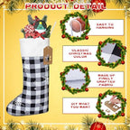 Shinymoon 12 Pack Christmas Stockings Bulk, Green, Red, White, Cute - Image 2