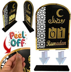 Table Desktop Calendar Eid Countdown Calendar Ramadan Mubarak Acrylic Decorations DIY Filling Advent Calendar with 30 Countdown Drawers 12”x8.5” - Image 4