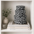 Sarah's Hat Boxes – White Heart Decorative Gift Box Set of 3 | Elegant Reusable Storage Boxes for Gifts, Keepsakes, Jewelry, or Special Items | Unique Printed Design - Image 5