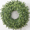 Waipfaru 26'' Fall Boxwood Wreath for Front Door Decor, Green by Waipfaru