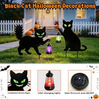 Black Cat Halloween Decorations Outdoor, Solar Hanging Lantern Garden Decor - Image 5