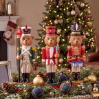Simgoing 3 Pcs Vintage Christmas Nutcracker 5 in Bear Nutcracker Figurine - Image 5
