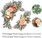 Terracotta Wedding Arch Flowers (Pack of 2), Artificial Flower Swag Welcome Sign Floral Swag Wedding Flowers for Wedding Ceremony and Reception Arch Backdrop Floral Decoration - Image 2
