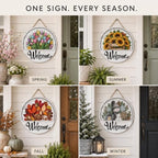 16 Pcs Interchangeable Welcome Sign for Front Door,Magnetic Welcome Sign，B - Image 5