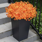 20Bundles Artificial Fall Flowers for Outdoor, Fake Plants Decor,Autumn Red - Image 5