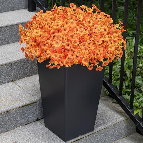 20Bundles Artificial Fall Flowers for Outdoor, Fake Plants Decor,Autumn Red - Image 5