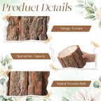 9 Pcs Wooden Vase for Centerpieces Wedding Flower, 4.7 Inch - Image 3