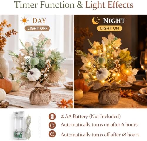Fall Thanksgiving Table Decorations, Centerpieces for Tables, 2 Pack - Image 5