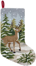 Peking Handicraft Snow Deer Hook Stocking, 20-Inch, Multicolor by Peking+Handicraft