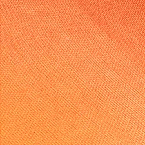 BambooMN Orange 15" x 88" Vintage Burlap Table Runner for Rustic Wedding Bridal Shower Bachelorette Graduation Party Table Decor Decorations, 10 Pieces - Image 4
