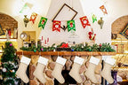 18" Burlap Christmas Stockings Bulk Plain Xmas Neutral Stockings for Fireplace Hanging,Pack 14 - Image 3