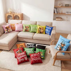 Mindsoft 20 Pcs Holiday Pillow Covers 18 x 18 Easter Pillow Cover Spring Summer 250th Anniversary Pillowcase Decorative Seasonal Cushion Case for Farmhouse Home Sofa(Highland Cow) - Image 6