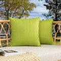 Kevin Textile Outdoor Waterproof 26”x26” Pillow Covers 2 Pack, Green by KevinTextile
