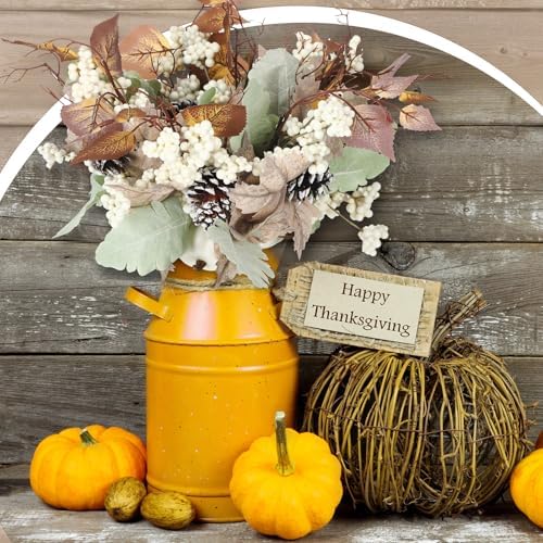 Wavwavw 6 Pcs Neutral White Fall Flower Picks Fall Centerpiece for Table - Image 6