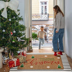 Moucuny 2 Pcs Christmas Outdoor Mat, Non Slip - Image 2