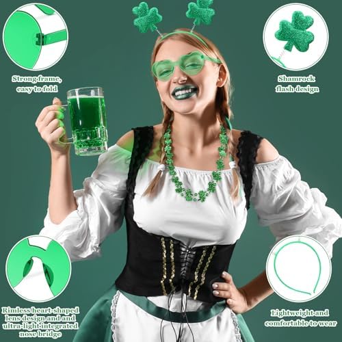 Crowye 36 Pcs St. Patricks Day Party Favors Bulk Sets, Combine - Image 3