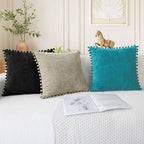 CaliTime Decorative Couch Throw Pillow Covers 22 X 22 Inches Lake Blue - Image 5