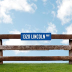 Custom Street Sign, Personalized Street Sign, Customizable Novelty Road Blue Background Sign, 24x6 Inches, ACM, Fade Resistant, Made in USA by Sigo Signs - Image 5
