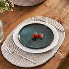 Oval Cotton Rope Placemat Set (7, Taupe Mix) - Image 3