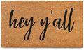 Hey Y'all Door Mat 30x17 Inch, Funny Welcome Mat Coir Door Mat by MainEventUSA