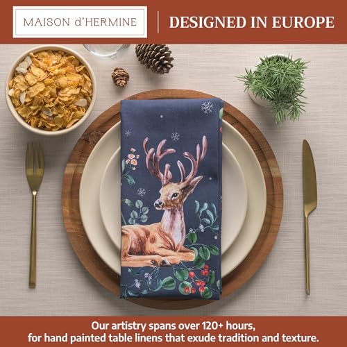 Maison d' Hermine Cloth Napkins Set of 4 Reusable 100% Cotton (20" x 20") - Image 2