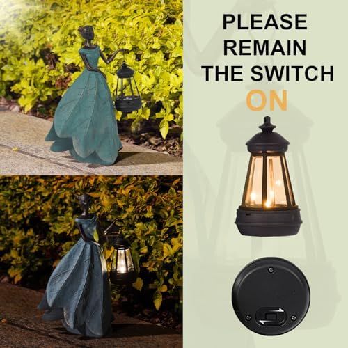 Guichifun Fairy Statues Garden Decor with Solar Lights Gifts for Women - Image 6