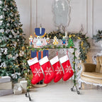 Sliner Christmas Stocking Holder with 12 Detachable Hooks 39.8 in Metal Stocking Holder Stand with String Lights, Freestanding Hangers Racks for Floor Fireplace Living Room(Nutcracker) - Image 6