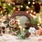 16 Pcs 6 inch Natural Grapevine Wreath Set, Hand-Woven Vine Branch Wreaths for DIY Crafts, Christmas Decorations, Home & Event Styling - Image 5