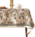 ISAENNE Designer Vintage Elegant Tablecloth Rectangular,87"x55" by Isaennehomedecoration