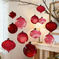 12Pcs Glass Christmas Balls for Christmas Tree by OuMuaMua