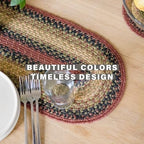 Homespice Highland Braided Table Runner Ideal as Dining Runner, Oval 11x36 - Image 4