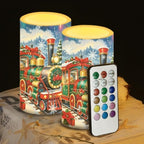 Christmas Decor Flickering Flameless Candles with Remote Timer by WelcometoLuarisgur