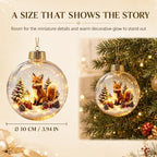Glowing Christmas Story Ornaments, 9-Piece Light Up Mini Scene Set (Set D) - Image 4