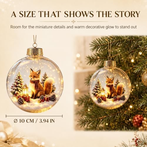 Glowing Christmas Story Ornaments, 9-Piece Light Up Mini Scene Set (Set D) - Image 4