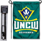 North Carolina Wilmington Seahawks Garden Flag with Stand Holder by CollegeFlagsandBannersCompany