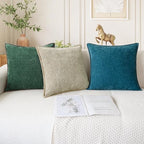 CaliTime Decorative Couch Throw Pillow Covers 24 X 24 Inches Dark Green - Image 5