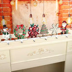 XIUSHE Stocking Holder Set of 6-Christmas Tree Stocking Hanger for Mantel-Metal Weighted Christmas Stocking Holder for Fireplace Mantle-Tropical Farmhouse Stocking Holder - Image 7